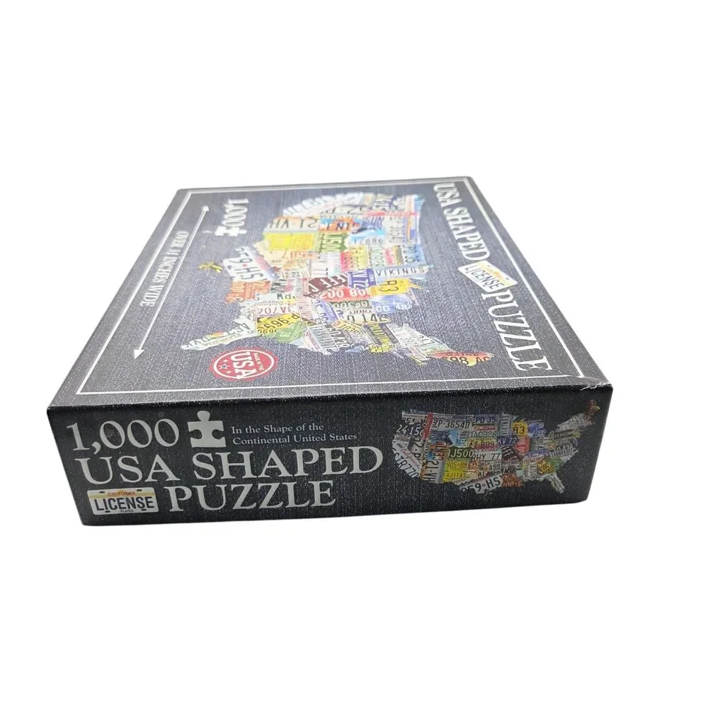 TDC Games USA License Plate Map 1000 Piece Jigsaw Puzzle 31